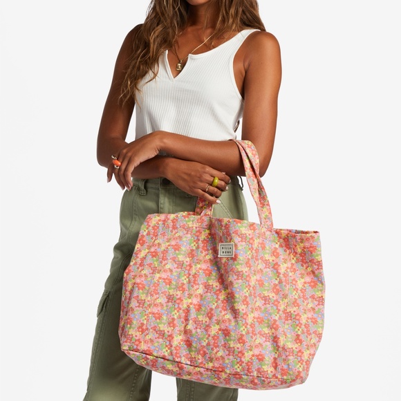 Billabong⛱️ Striped Multicolor Tote Bag - Picture 10 of 11